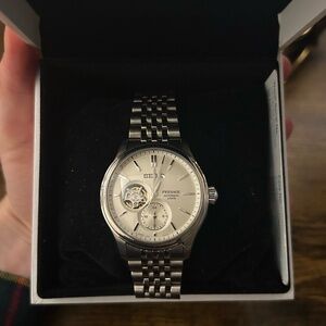 Seiko presage classic semi-skeleton automatic 3 days watch, shiroiro.